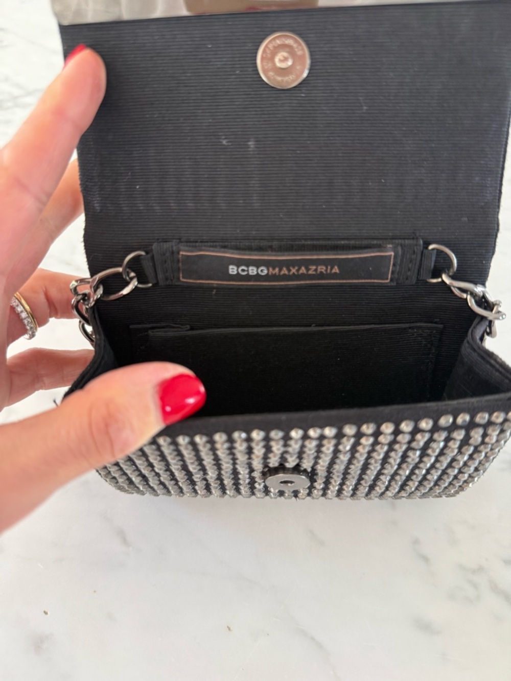 BCBG Max Azria Studded Mini Chain Bag - Picture 5 of 11